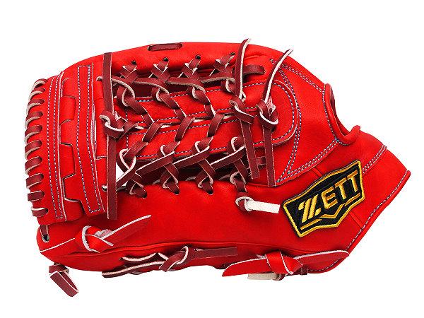 ZETT Pro Model Elite 12.75 inch LHT Japan Red Outfielder Glove