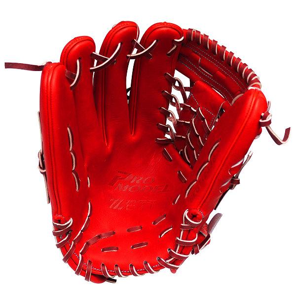 ZETT Pro Model Elite 12.75 inch LHT Japan Red Outfielder Glove