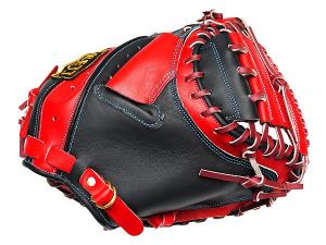 ZETT Pro Model Elite 33 inch Catcher Mitt - Black/Red ZETT Pro Model Elite 33 inch Catcher Mitt - Black/Red