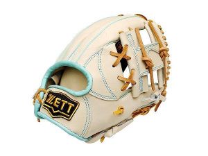 ZETT Pro Model Elite 11.5 inch Infielder Glove - Beige/Skyblue ZETT Pro Model Elite 11.5 inch Infielder Glove - Beige/Skyblue