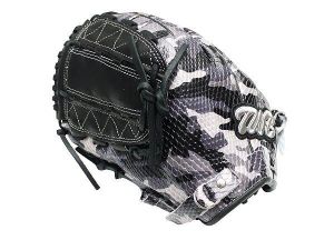 TWB Special Ops Camo US Kip Fastback 12 inch LHT Pitcher Glove - Black/Grey TWB Special Ops Camo US Kip Fastback 12 inch LHT Pitcher Glove - Black/Grey