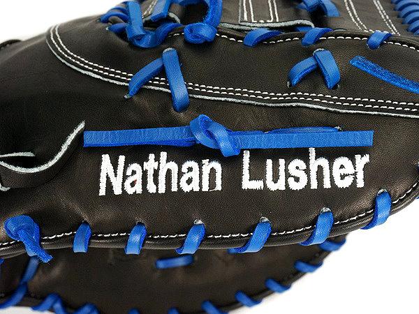 WOODZ 13 inch Selected US Steerhide Custom First Base Mitt for Mr. Lusher