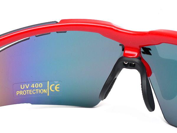 ZETT Pro UV 400 Sunglasses - Red/Black