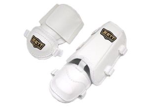 ZETT Pro Youth Batter Elbow-Shin Guard Set - White