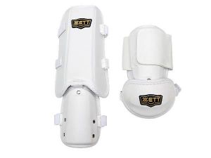 ZETT Pro Adult Batter Elbow/Shin Guards - White