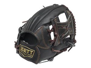 ZETT Pro Model 11.25 inch Black Infielder Glove