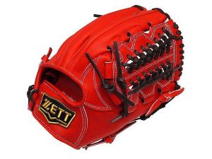 ZETT Pro Elite 12 inch Japan Red Infielder Glove