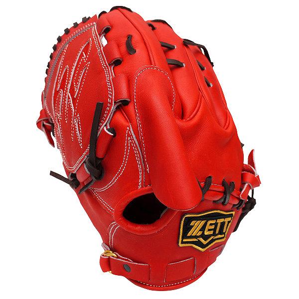 ZETT Pro Elite 12 inch Japan Red LHT Pitcher Glove