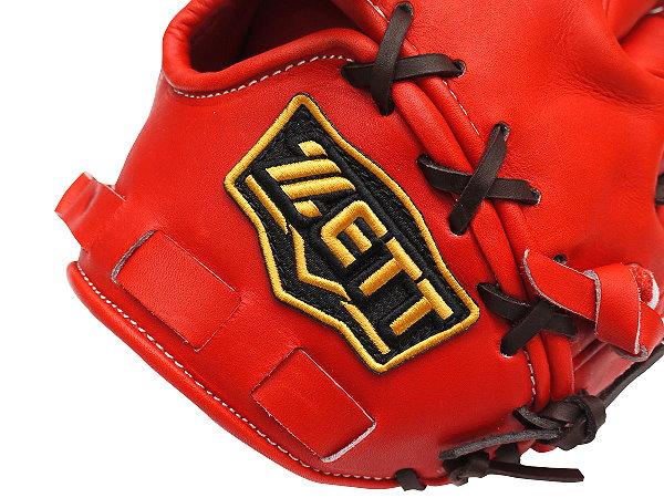ZETT Pro Elite 12 inch Japan Red LHT Pitcher Glove