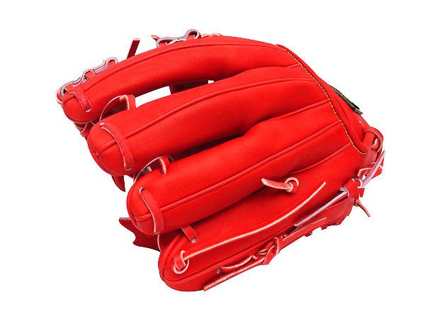 ZETT Pro Japan Steerhide 11.5 inch Red Infielder Glove