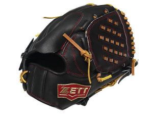 ZETT Pro Model 11.5 inch Black Pitcher Glove