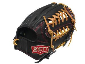 ZETT Pro Model 11.75 inch Black Infielder Glove