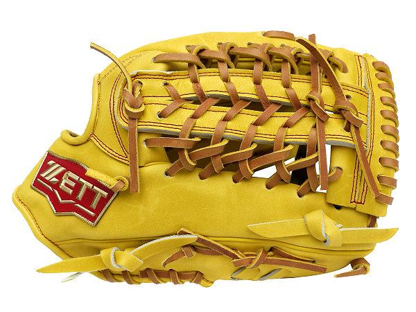 ZETT Pro Model 12.75 inch Yellow Outfielder Glove