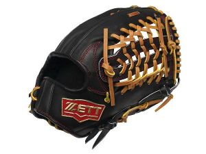 ZETT Pro Model 12.75 inch Black Outfielder Glove