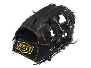 ZETT Pro Japan Steerhide 11.5 inch Black Infielder Glove