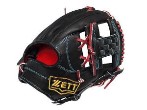ZETT Pro Model Elite 11.75 inch Black Infielder Glove