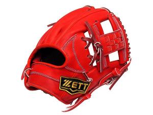 ZETT Pro Model Elite 11.75 inch Japan Red Infielder Glove