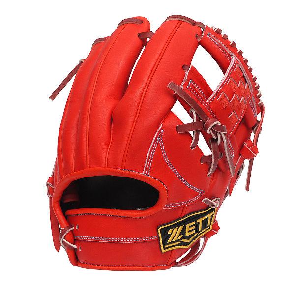 ZETT Pro Model Elite 11.75 inch Japan Red Infielder Glove