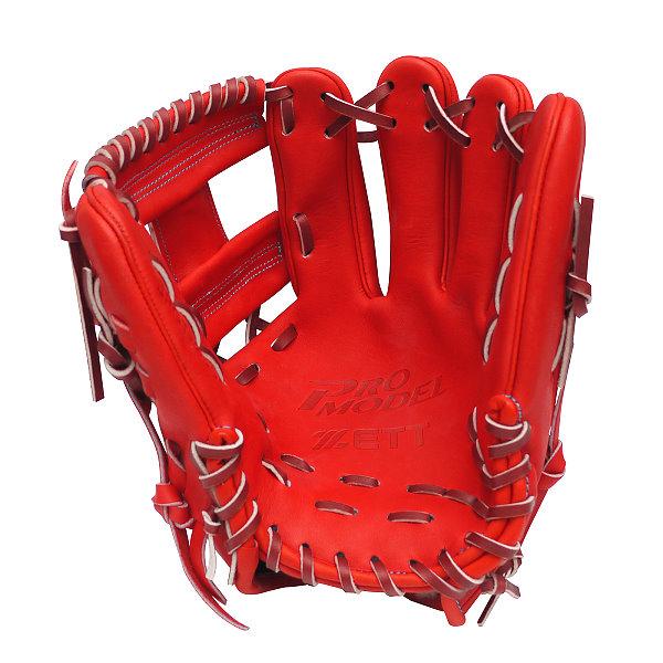 ZETT Pro Model Elite 11.75 inch Japan Red Infielder Glove