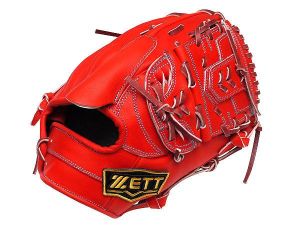 ZETT Pro Model Elite 12 inch Japan Red Pitcher Glove