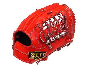 ZETT Pro Model Elite 12.75 inch Japan Red Outfielder Glove