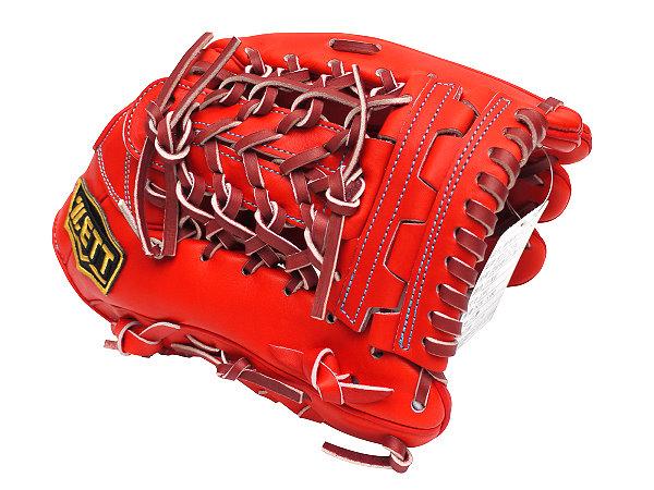 ZETT Pro Model Elite 12.75 inch Japan Red Outfielder Glove