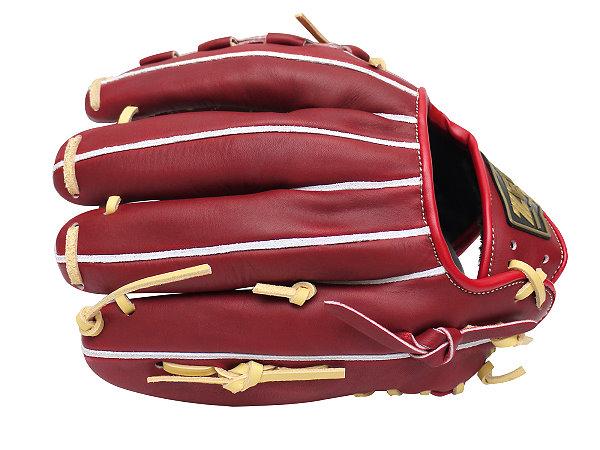 Maroon top baseball glove