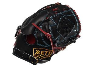 ZETT Pro Model Elite 12 inch Fastback Black Pitcher Glove