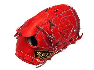 ZETT Pro Model Elite 12 inch Fastback Japan Red Pitcher Glove
