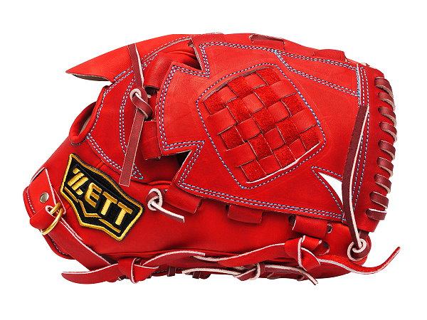 ZETT Pro Model Elite 12 inch Fastback Japan Red Pitcher Glove