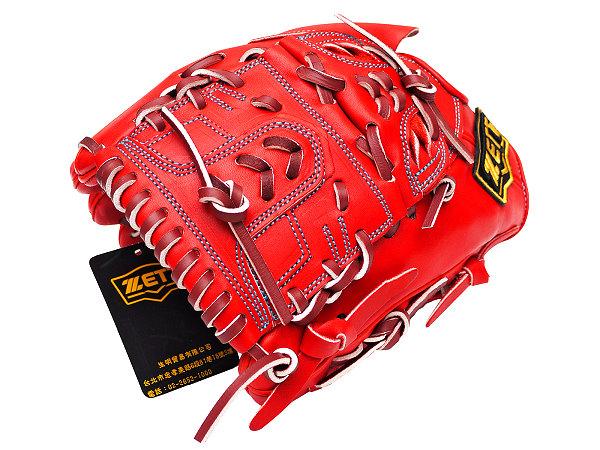 ZETT Pro Model Elite 12 inch LHT Japan Red Pitcher Glove