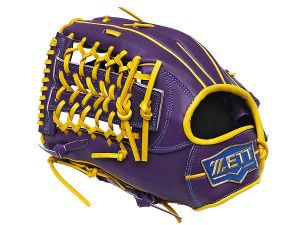 ZETT Pro Model SP 12.5 inch LHT Outfielder Glove - Purple