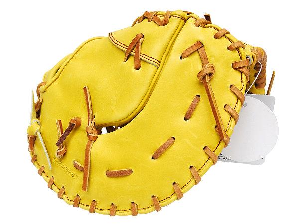 ZETT Pro Model 12.5 inch LHT Yellow First Base Mitt