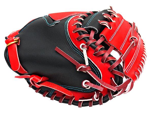 ZETT Pro Model Elite 33 inch Catcher Mitt - Black/Red