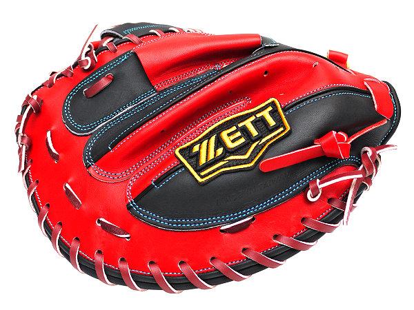 ZETT Pro Model Elite 33 inch Catcher Mitt - Black/Red