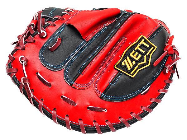 ZETT Pro Model Elite 33 inch Catcher Mitt - Black/Red