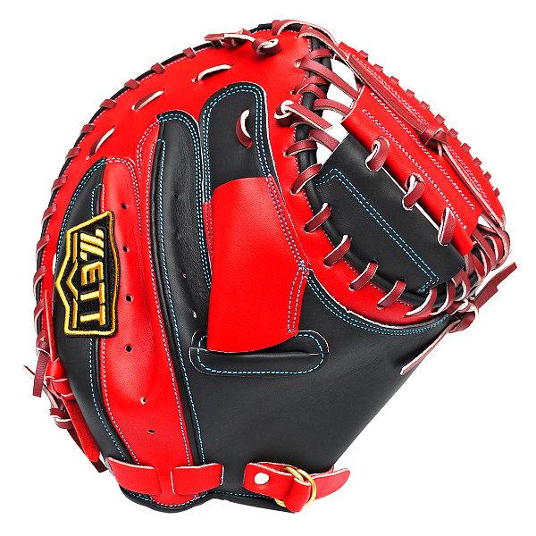 ZETT Pro Model Elite 33 inch Catcher Mitt - Black/Red
