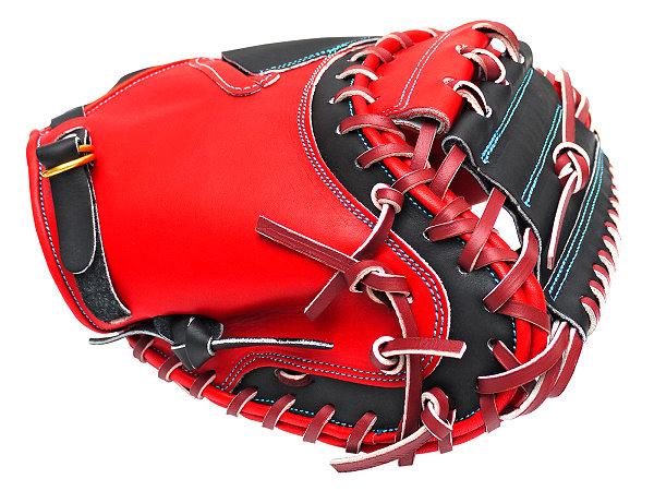 ZETT Pro Model Elite 33 inch Catcher Mitt - Red/Black
