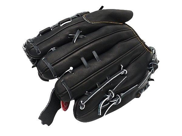 ZETT Pro Japan Steerhide 12 inch Black Pitcher Glove