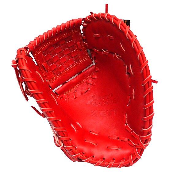ZETT Pro Model 12.5 inch First Base Mitt - Red