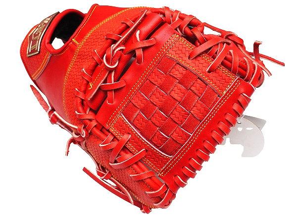 ZETT Pro Model 12.5 inch First Base Mitt - Red