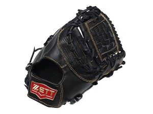 ZETT Pro Model 12.5 inch First Base Mitt - Black