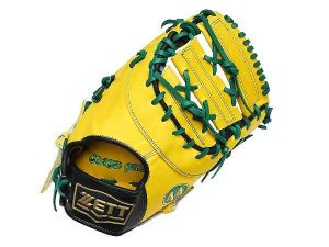 ZETT 13 inch Japan Steerhide Custom First Base Mitt for Mr. Barnes