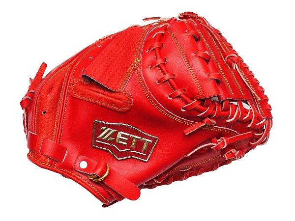 ZETT Pro Model 33 inch Catcher Mitt - Red
