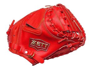 ZETT Pro Model 33 inch Catcher Mitt - Red