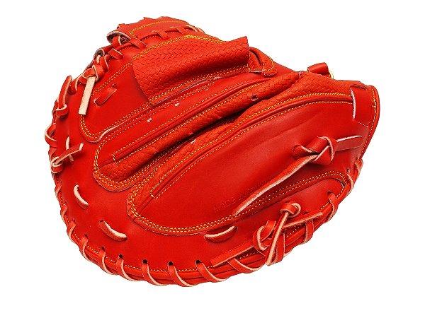 ZETT Pro Model 33 inch Catcher Mitt - Red