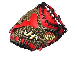 HATAKEYAMA Pro Kai Takuya MVP Model 33 inch Kip Catcher Mitt - Black/Red