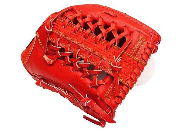 ZETT Pro Model 12.5 inch Outfielder Glove - Red
