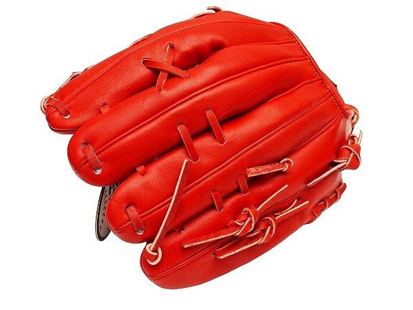 ZETT Pro Model 12.5 inch Outfielder Glove - Red
