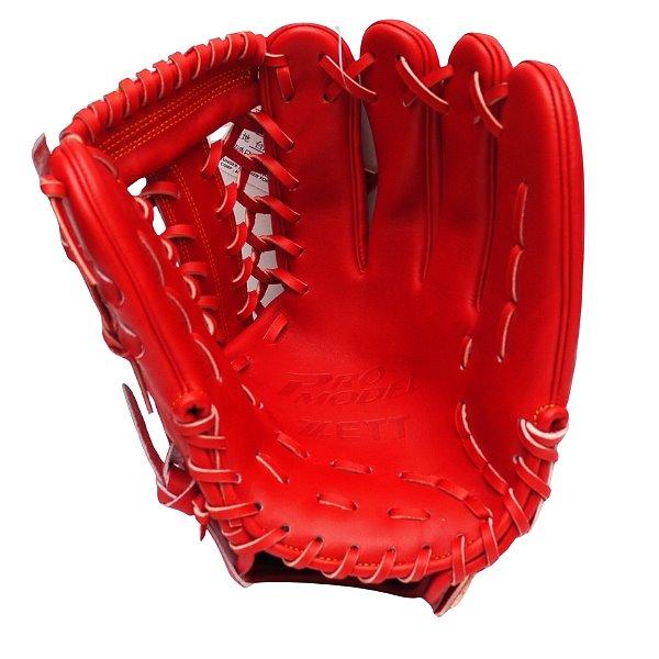 ZETT Pro Model 12.5 inch Outfielder Glove - Red